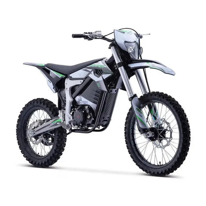 MotoTec Venom 72V Electric Dirt Bike  12,000W High-Performance Off-Road Motorcycle (White)