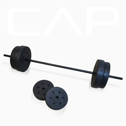 CAP Barbell Adjustable Weight Bench with Rack, Leg Extension & 90 lb Vinyl Set