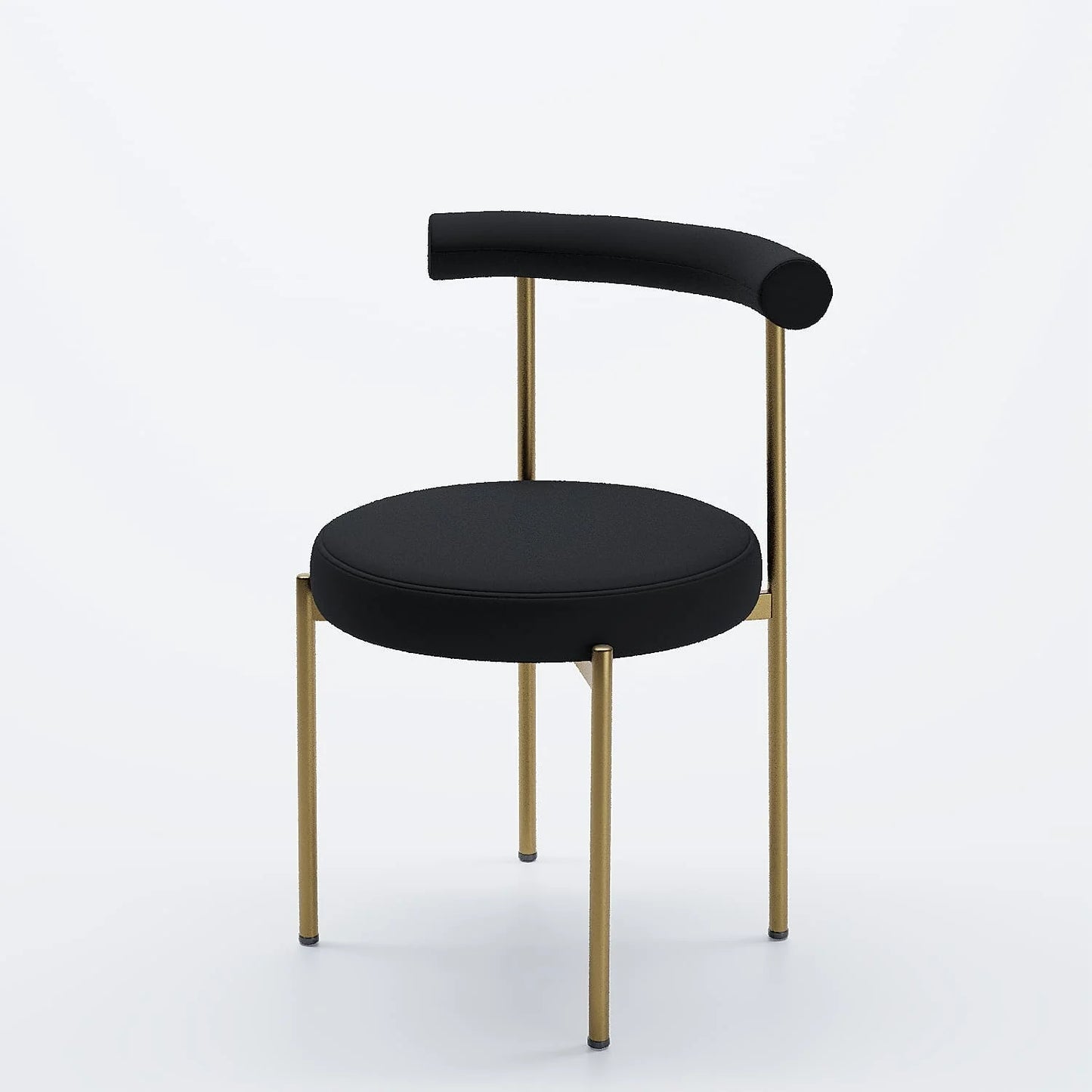 Lot de 2 chaises de table velours noir