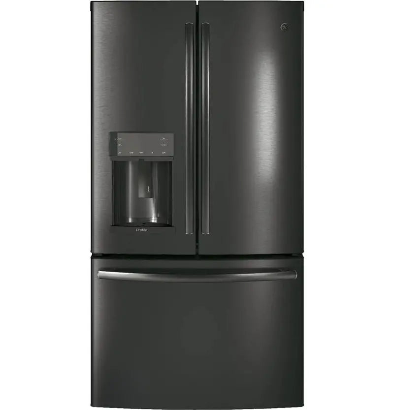 GE Appliances PFE28KBLTS French Door Refrigerator  36-Inch Wide, Black Stainless Steel Finish
