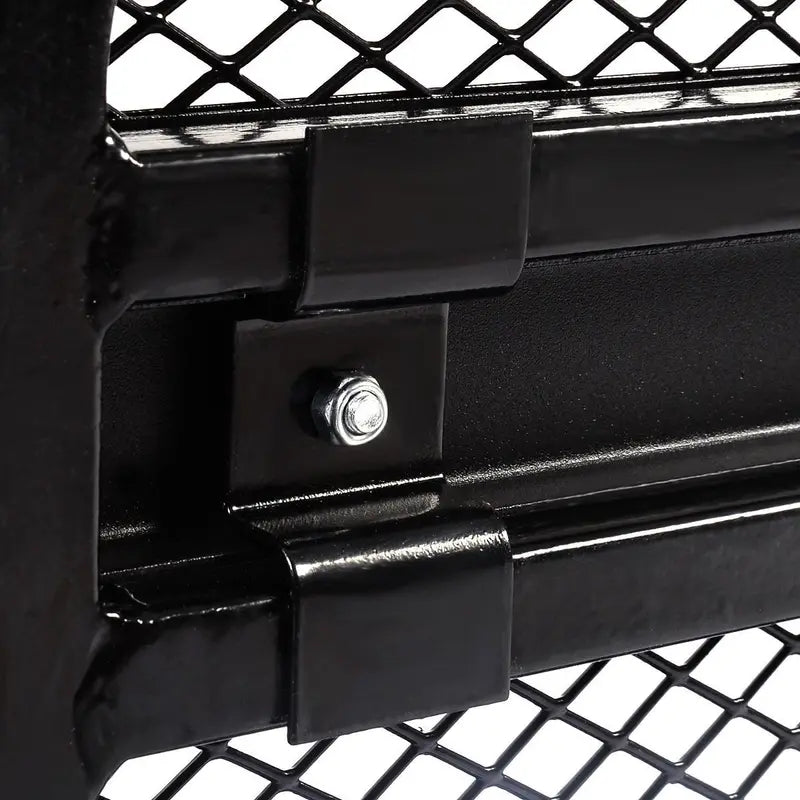 Heavy-Duty Steel ATV Front Basket Rack with Mesh Platform