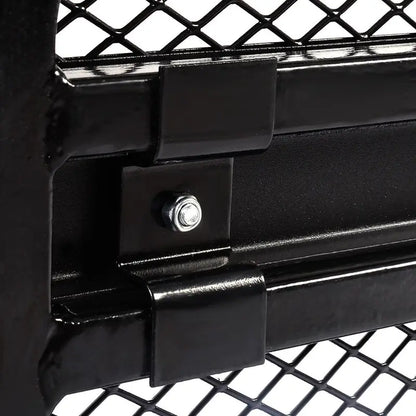 Heavy-Duty Steel ATV Front Basket Rack with Mesh Platform