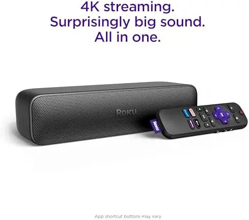 Roku Streambar SE | 2-in-1 4K/HD/HDR Soundbar & Streaming | Clear Dialogue | Easy Setup