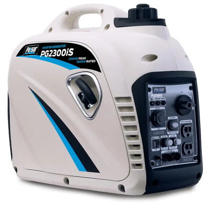 2,300-Watt/1,800-Watt Gasoline Powered Recoil Start Inverter Generator with CARB Compliant 80CC Ducar Engine