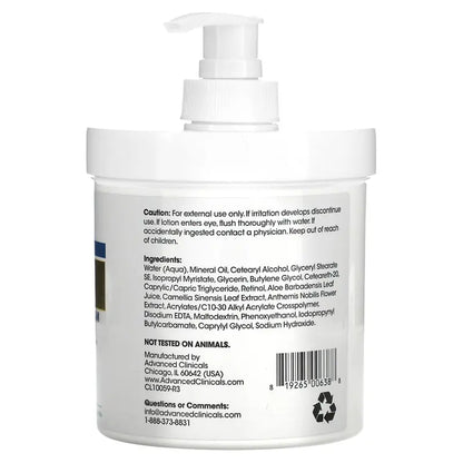 Advanced Clinicals Retinol & Vitamin C Anti-Aging Duo, 16oz, Reduces Wrinkles, Sun Damage, Hydrating Formula