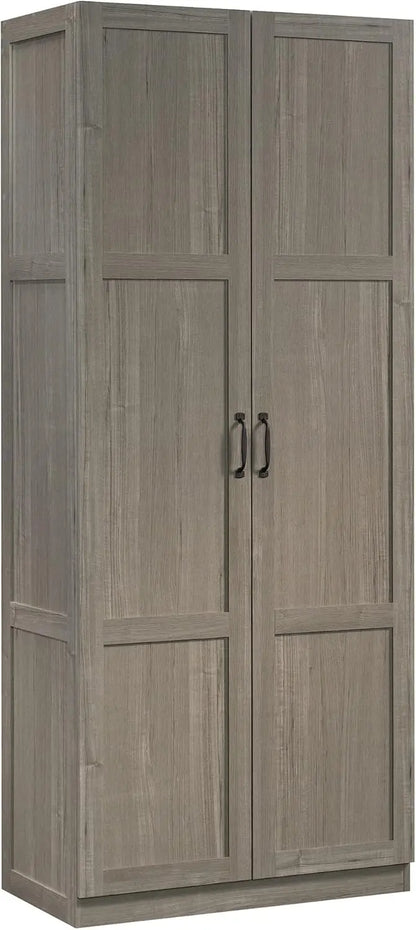 Sauder Cinnamon Cherry Pantry Cabinet  29.6¡åW x 16¡åD x 71.5¡åH Kitchen Storage Solution