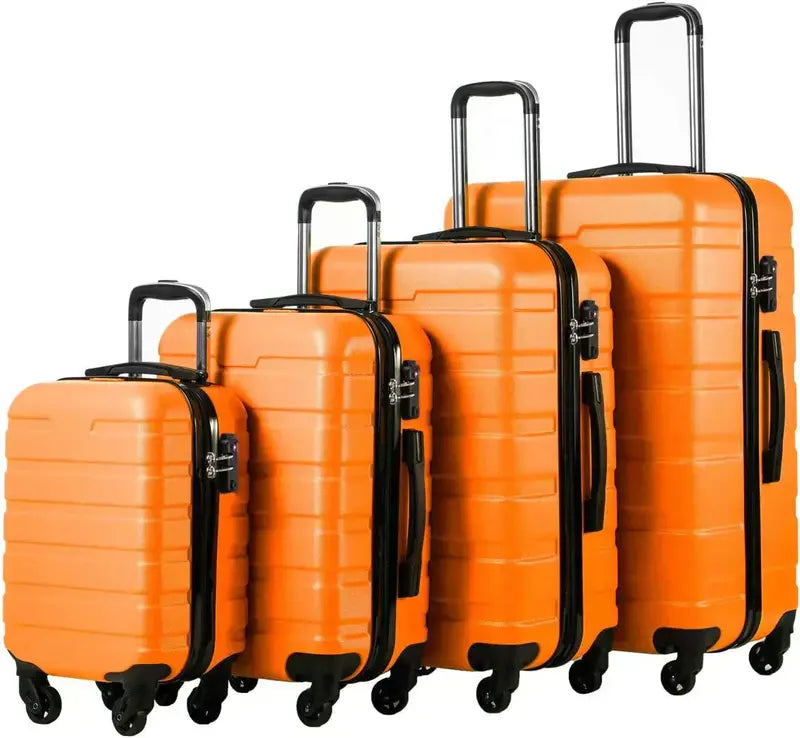 Coolife 3-Piece Lightweight Spinner Luggage Set  Hardshell Suitcases with TSA Locks