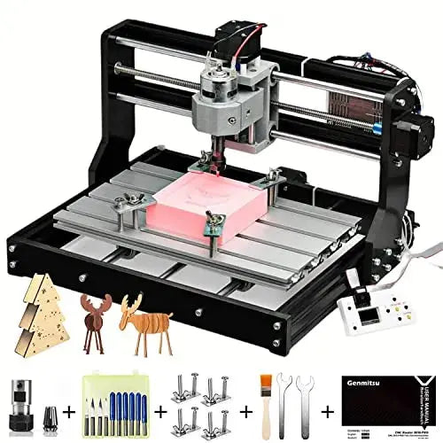 Genmitsu CNC 3018-PRO GRBL Router Kit  3-Axis Engraving & Milling Machine for Wood and Soft Materials