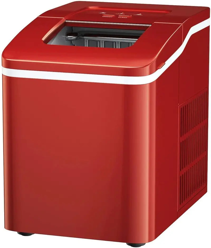 Compact Countertop Ice Maker  Bullet-Shaped Cubes Ready in Under 8 Minutes