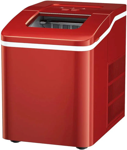 Compact Countertop Ice Maker  Bullet-Shaped Cubes Ready in Under 8 Minutes