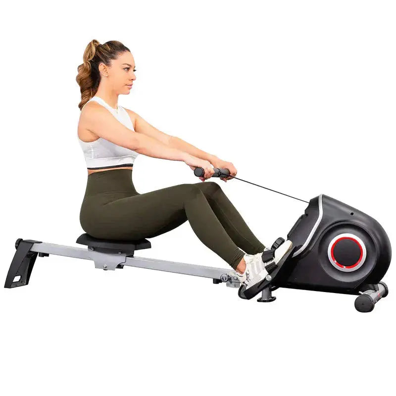 Folding Magnetic Rowing Machine  Ultra-Quiet Design with 10 Resistance Levels