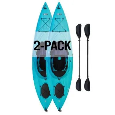 Lifetime Guster 100 Sit-In Kayak  Two-Person Recreational Kayak (2-Pack)