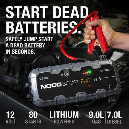 BOOST Pro GB150 3000A UltraSafe Lithium Jump Starter  12V Portable Power Pack