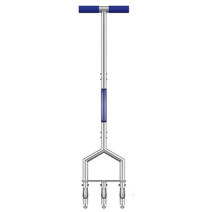 Hand-Powered Lawn Aerator Tool  3 Hollow Tine Design for Soil Aeration