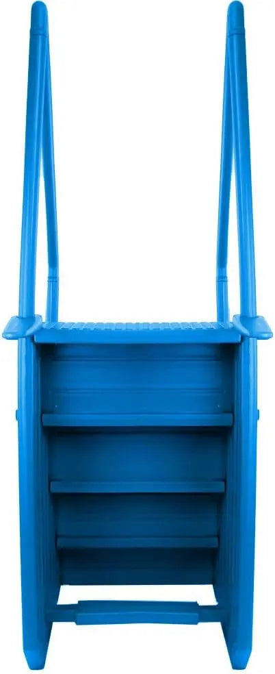 Aqua Select Anti-Slip Pool Ladder, Gray, Plastic, 300 lbs Capacity, Fits 48″-54″ Decks, for Above Ground Pools