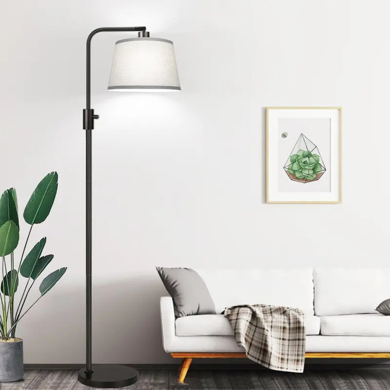 Adjustable Dimmable Floor Lamp with Vintage Edison Bulb