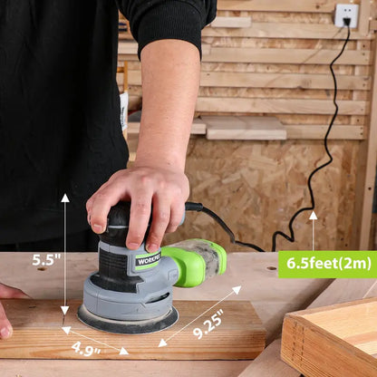 WORKPRO 2.5-Amp 5-Inch Random Orbit Sander  6-Speed Variable Control (700014000 RPM)