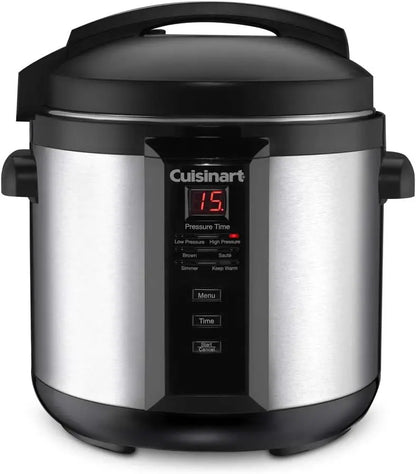 Cuisinart 6-Quart Stainless Steel Electric Pressure Cooker CPC-600N1 with Digital Timer & Multi-Function