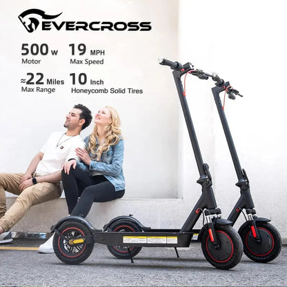 Evercross EV10K Pro Electric Scooter  500W Motor, 35 km Range, 10″ Pneumatic Tires, IP54 Rated