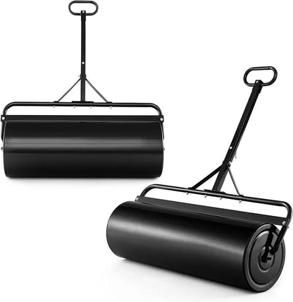 Dual-Use Lawn Roller  Push or Tow-Behind Sod Compactor with 17-Gallon Fill Capacity