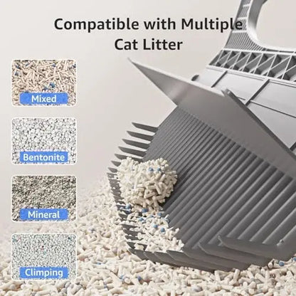SMARTELF Automatic Self-Cleaning Litter Box for Multiple Cats  Extra Large, Odor-Removing, Anti-Pinch