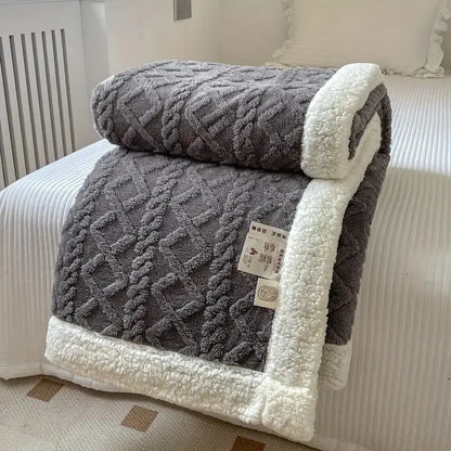 All-Season Reversible Throw Blanket for Living Room & Bedroom