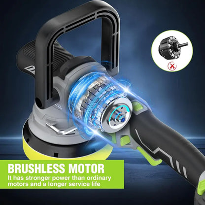 WORKPRO 20V Brushless Dual-Action Polisher  4.0Ah Battery, 7-Speed, Up to 5000 RPM