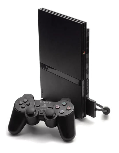 Renewed PlayStation 2 Slim Console  Compact, Reliable Retro Gaming System