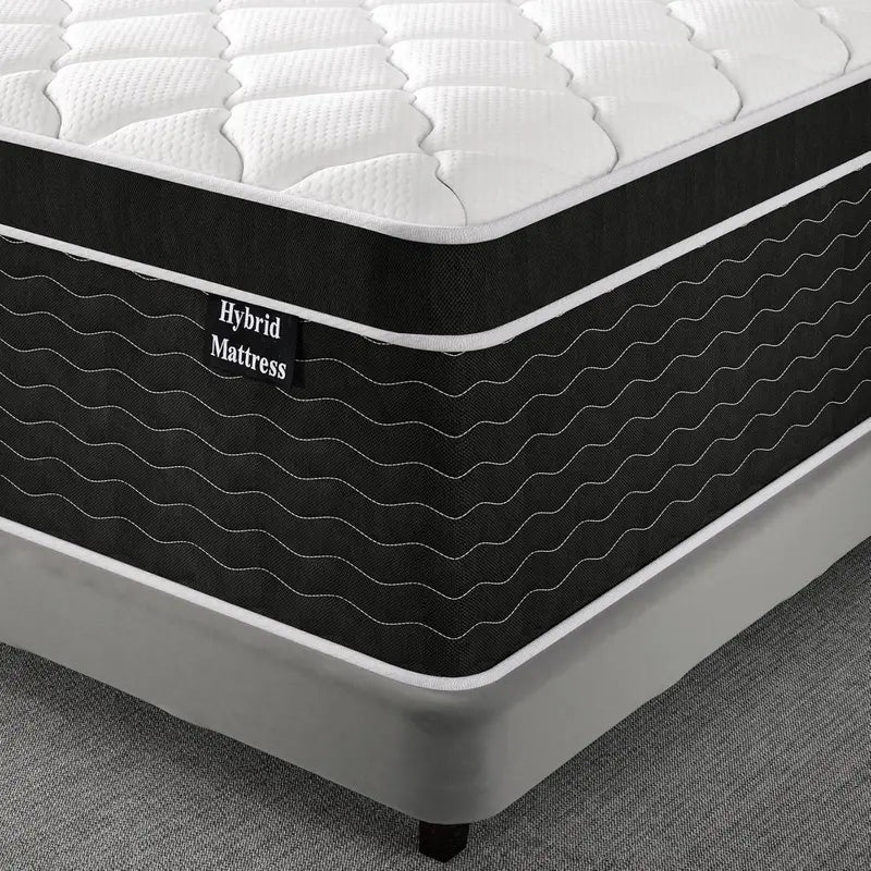 10-Inch Full-Size Hybrid Mattress in a Box  Medium-Plush Support, Pocket Coils + Memory Foam, Easy Setup
