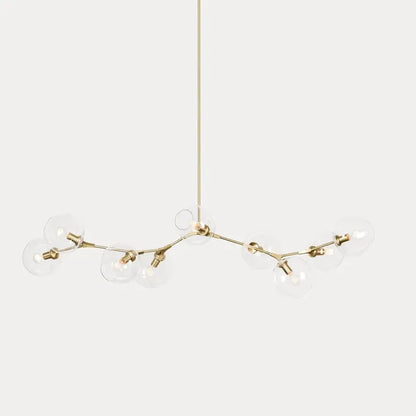 Orvani Linear Globe Chandelier in Modern Industrial Style