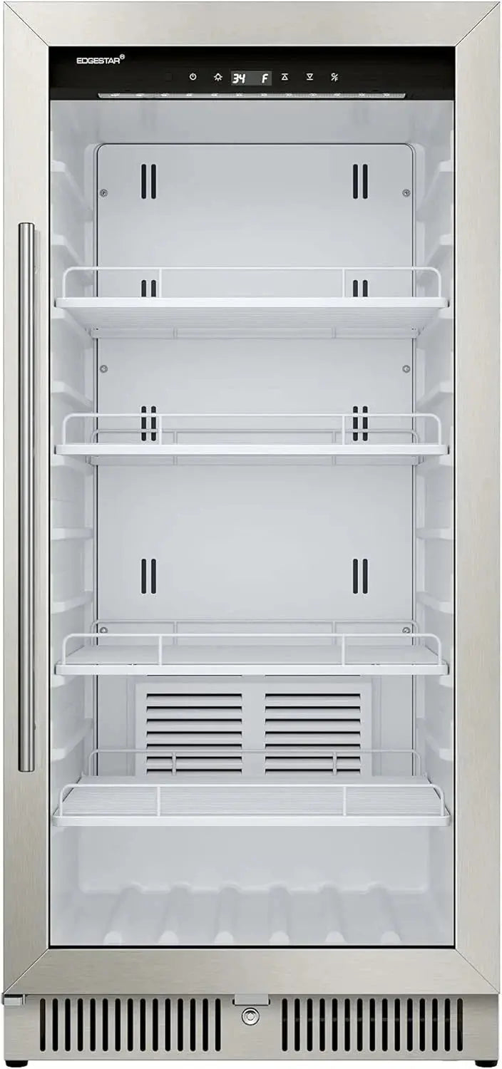 EdgeStar VBM101 Commercial Beverage Merchandiser  22″ Wide, 10.1 Cu. Ft., Stainless Steel, Reversible Door