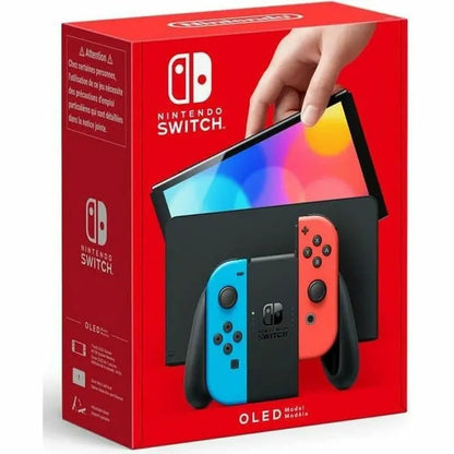 Nintendo Switch OLED Console  Enhanced Display, Wider Viewing Angle, Built-in Stand