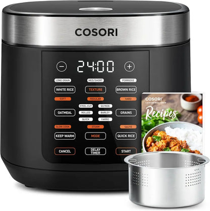 COSORI 6-Quart Multi-Cooker  Stainless Steel Pressure Cooker with Ceramic Inner Pot for Rice, Slow Cooking, Sous Vide & Stir-Fry