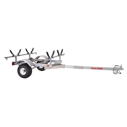Malone LowMax 2-Kayak Galvanized Trailer with LED Lights and 70 MPH Tires