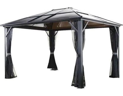 Wilmslow Aluminum Patio Gazebo  Rust-Resistant Outdoor Shade Structure with Easy Assembly