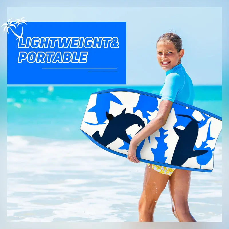 Lightweight Bodyboard Featuring EPS Core, XPE Deck, and HDPE Slick Bottom