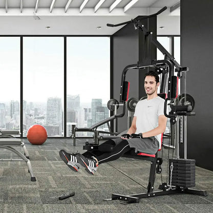 All-in-One Home Gym System  Multi-Station Strength Training & Cardio Workout Machine