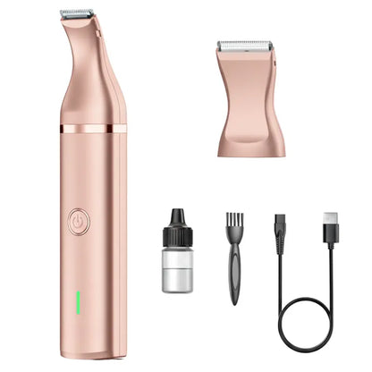 Cordless Dual-Blade Pet Grooming Clipper for Face, Paws, and Detailed Trimming