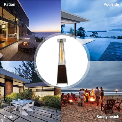 NAVINE 48,000 Btu Outdoor Propane Heater with Detachable Table