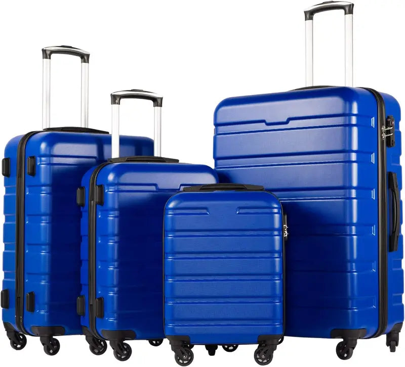 Coolife 3-Piece Lightweight Spinner Luggage Set  Hardshell Suitcases with TSA Locks