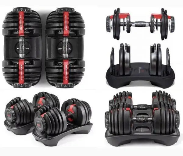 Bowflex SelectTech 552 Adjustable Dumbbell Set  Authentic Pair (552.5 lbs Each)