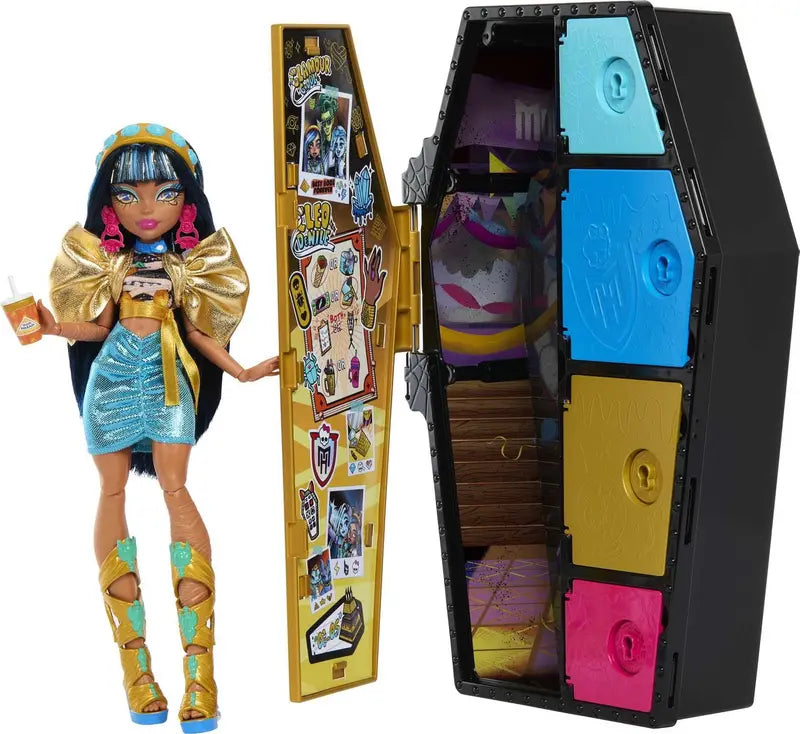 Monster High Skulltimate Secrets Celo de Nile Doll and Fashion Set with Dress-Up Locker