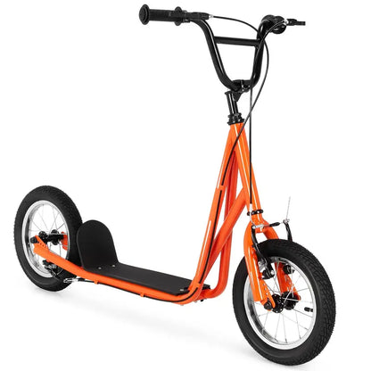 Dual-Purpose Kick Scooter  Lightweight Carbon Steel Frame for Kids and Adults