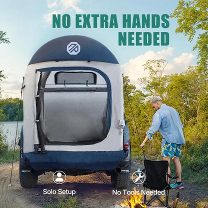 Niphean Inflatable Truck Bed Tent — Quick-Setup 23 Person Pickup Camper Tent with PU3000 Waterproofing