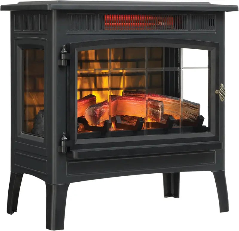 Duraflame Freestanding Electric Fireplace — 3D Flame Effect Heater with Realistic Glow