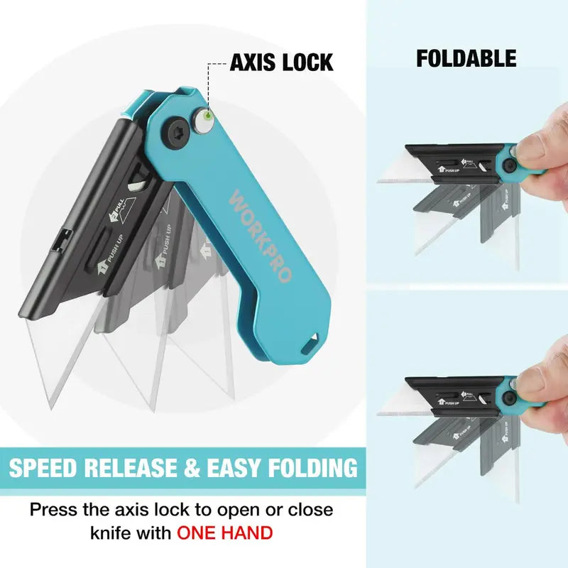 WORKPRO Compact EDC Folding Utility Knife (2-Pack)  Portable & Reliable