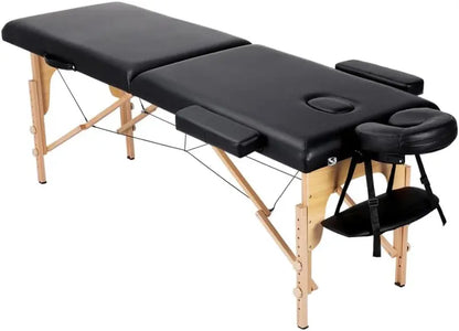 Adjustable Portable Spa Bed for Eyelash Extensions, Massage & Tattoo Services  Lightweight Black Lash or Therapy Table