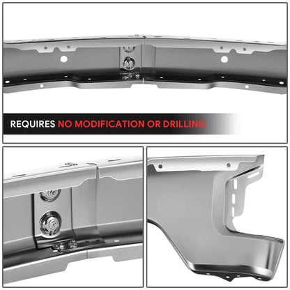 Modular Front Bumper for 20192021 Chevy Silverado 1500 & 2022 Limited Edition  With Parking Sensor Mounting Holes