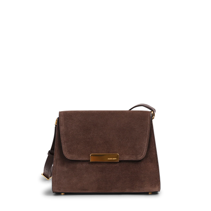 Mini Amelot  - Cuir Velours Chocolat