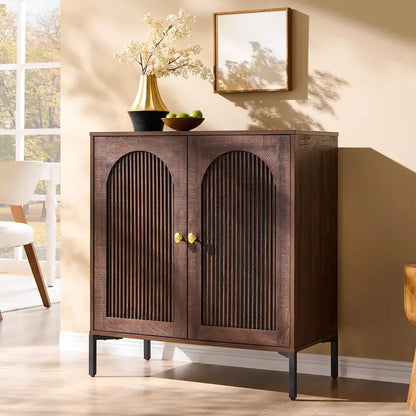 IFGET Fluted Arched Sideboard  92.6-Inch Wide Modern Farmhouse Buffet Cabinet